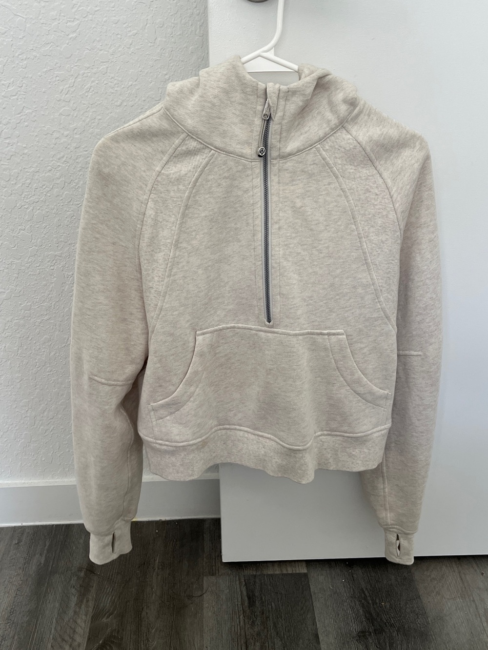 Lululemon Half-Zip Pullover Sweatshirt - light grey
